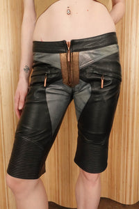 Vintage Roberto Cavalli Leather Shorts