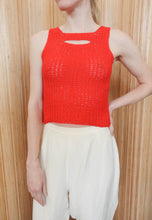 Load image into Gallery viewer, Deadstock Vintage Italian Designer Red Knit Tank
