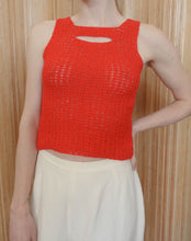 Load image into Gallery viewer, Deadstock Vintage Italian Designer Red Knit Tank
