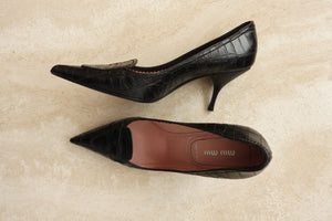 Vintage Black Miu Miu Pumps