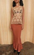 Load image into Gallery viewer, Vintage Rose Silk Maxi Skirt
