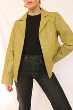 Load image into Gallery viewer, Vintage Green Leather Jacket
